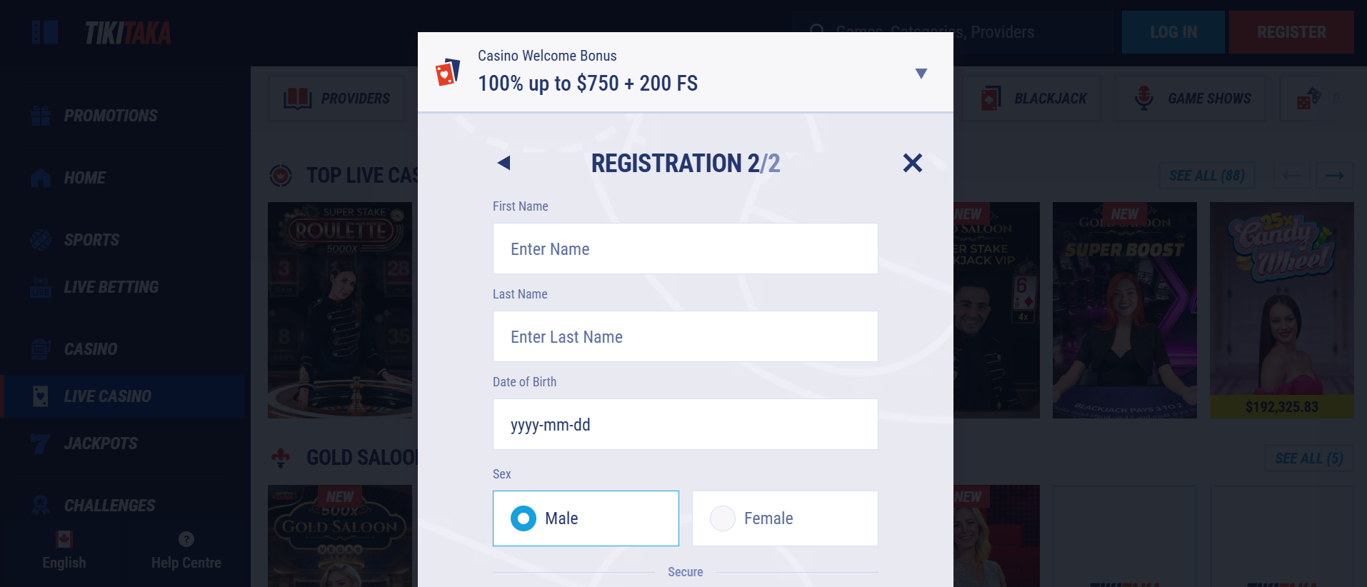 TikiTaka betting site